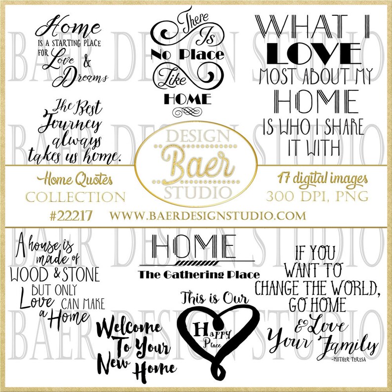 Printable Quotes Home Quotes Inspirational Quotes Clip Art | Etsy UK