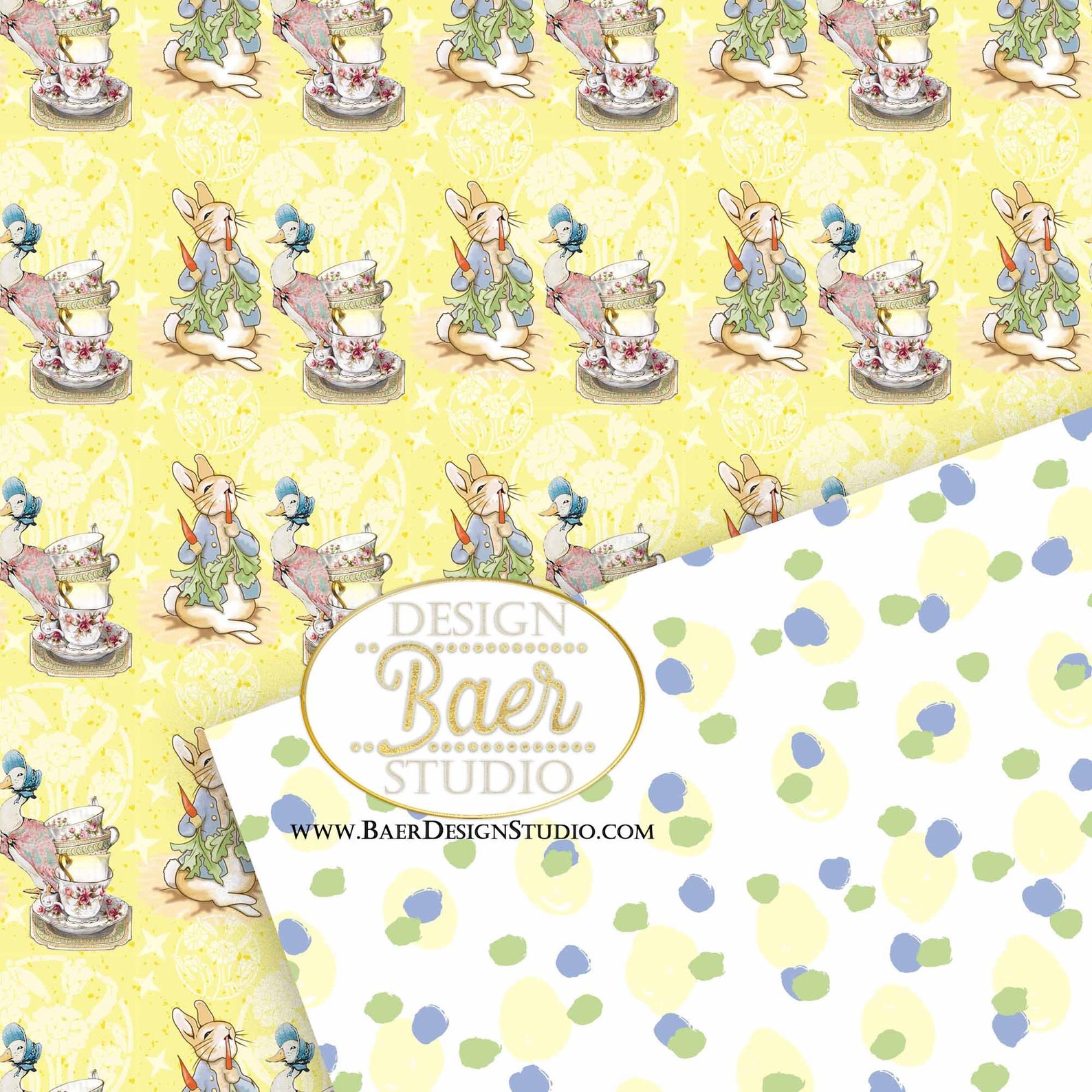 Peter Rabbit Digital Paper, Beatrix Potter Seamless Backgrounds ...