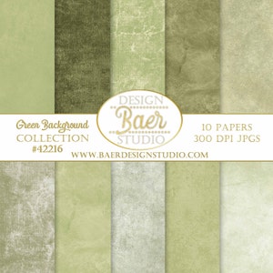 Paquete de papel digital verde, papel digital desgastado, papel digital con textura verde, fondo para fotografía, papel para álbum de recortes digital en color crema lima