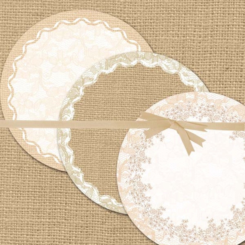Paper Doilies Printable Doilies Champagne Printable Doily Etsy
