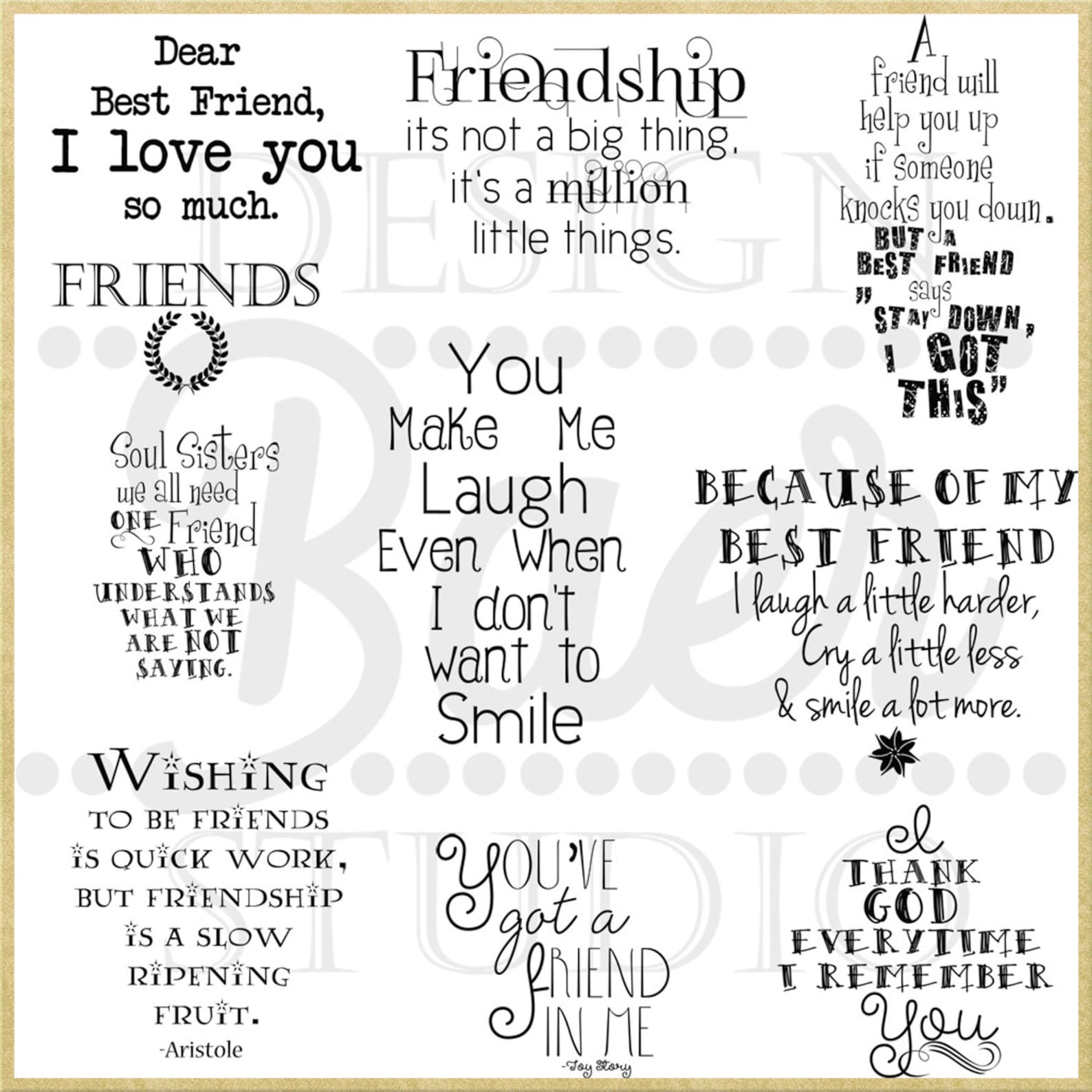 Best Friend Quotesfriendship Quotes Printable Quotes Etsy
