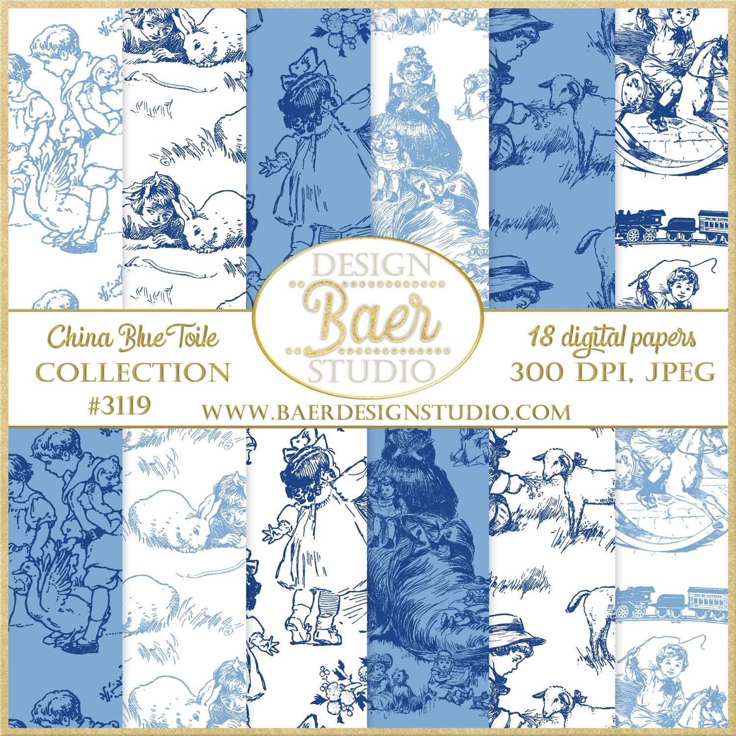 23+ French Blue And White Pattern