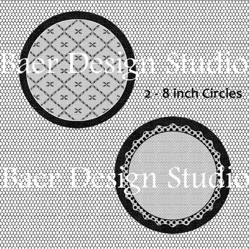 BLACK LACE Digital DOILIESPrintable Chargers Lace Placemats Etsy
