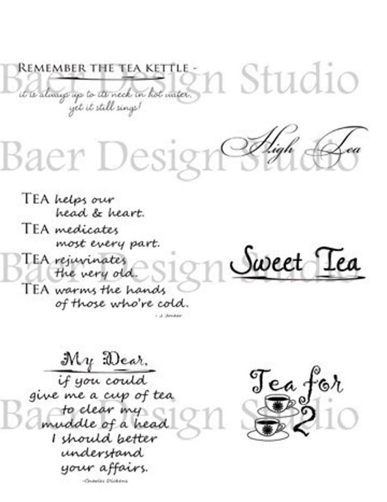 Tea QuotesTea Digital Word ArtTea Party QuotesTea Digital Stamp ImagesTea Inspirational Quotes Tea Party Clip Art OverlayTea Metaphors image 2