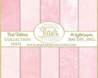 Pink Texture Digital Paper: Stone Wash Photography Background (Digital Download)