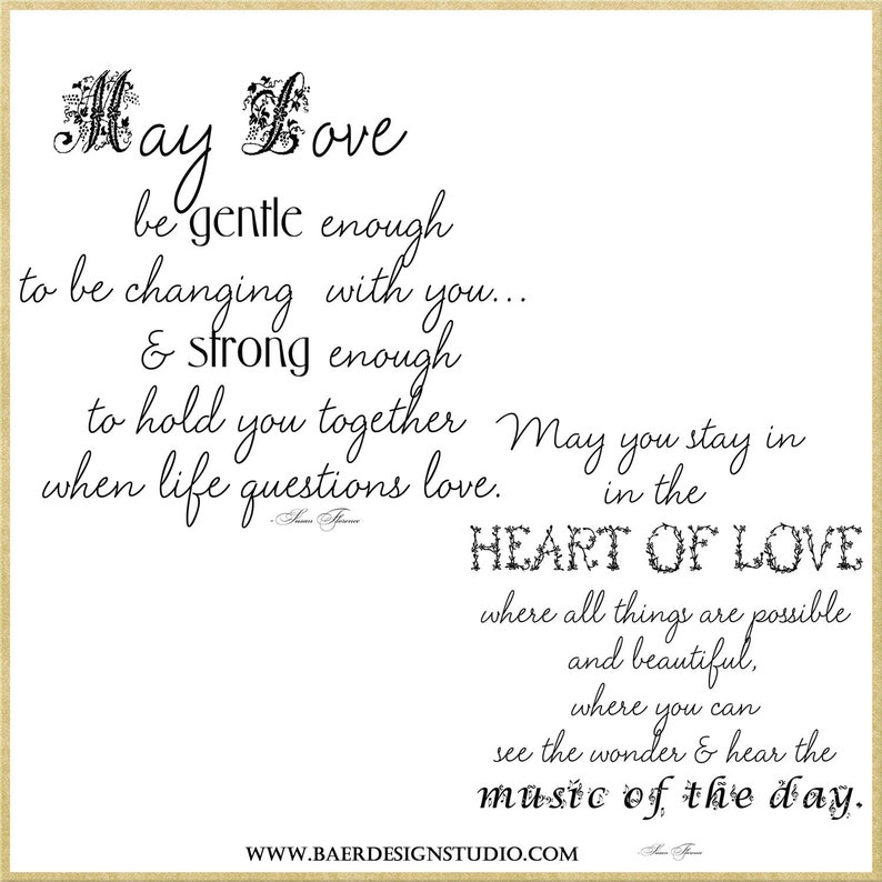 Love Quotes, Love Word Art, Digital Word Art for Weddings, 50th anniversary clip art, Poetry for Bridal Showers, Valentine Quotes, 16100 image 4