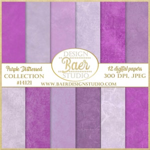Papel digital morado con fondo lavado a la piedra, papel digital lavanda, papel imprimible con textura morada