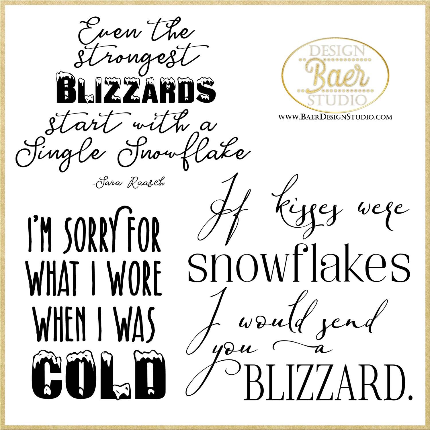 Winter Quotes Snow Quotes Snowflake Quotes Christmas | Etsy