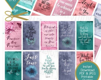 May include: A collection of printable business card quotes, each 3.5" x 2", featuring inspirational phrases and watercolor backgrounds in shades of pink, blue, and green. Includes a variety of floral and botanical designs.