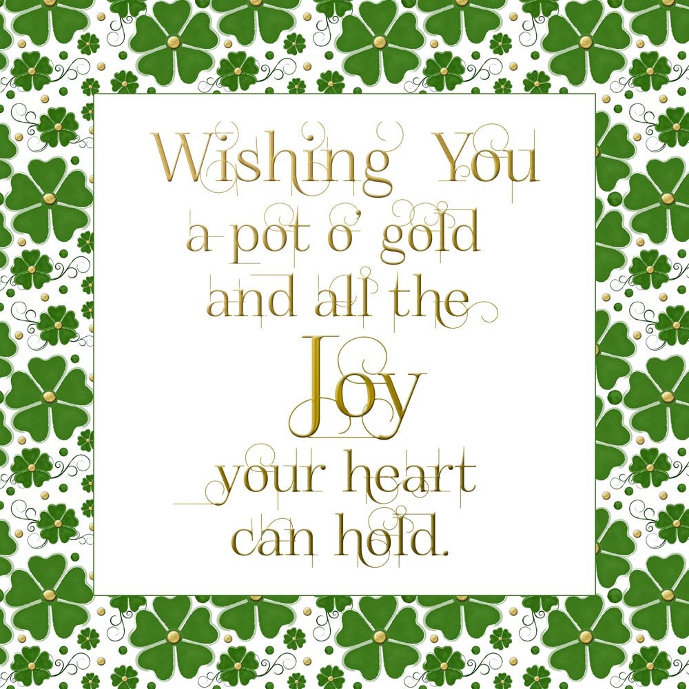 St. Patrick's Day Quotes: Irish Blessing Digital Art (PNG) - Etsy, image size:1000x1000