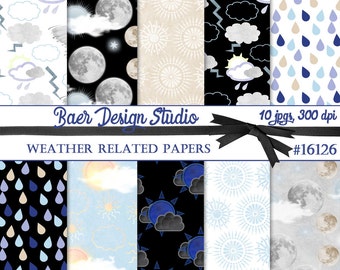 Weather Digital Paper: Tornado Digital Papers (Download)