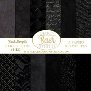 Black Digital Paper, Black Textured Digital Paper, Black Digital Background Paper, Graduation Digital Paper, 12x12 digital paper 14133