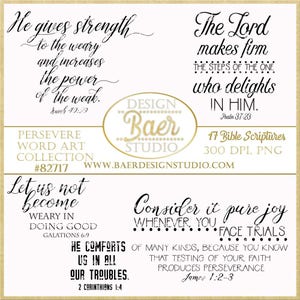 Perseverance Bible Verse Quotes, Scripture Art (Digital Download)
