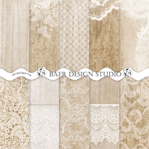 Holz und Spitze Digital Papier, Papierholz, Shabby Chic Digital Papier, Hochzeit Digital Papier, Rustikal Romantisches Digital Papier