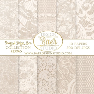 Papier numérique dentelle, Papier imprimable dentelle taupe, Papier numérique dentelle beige, Papier numérique mariage, Papier numérique champagne