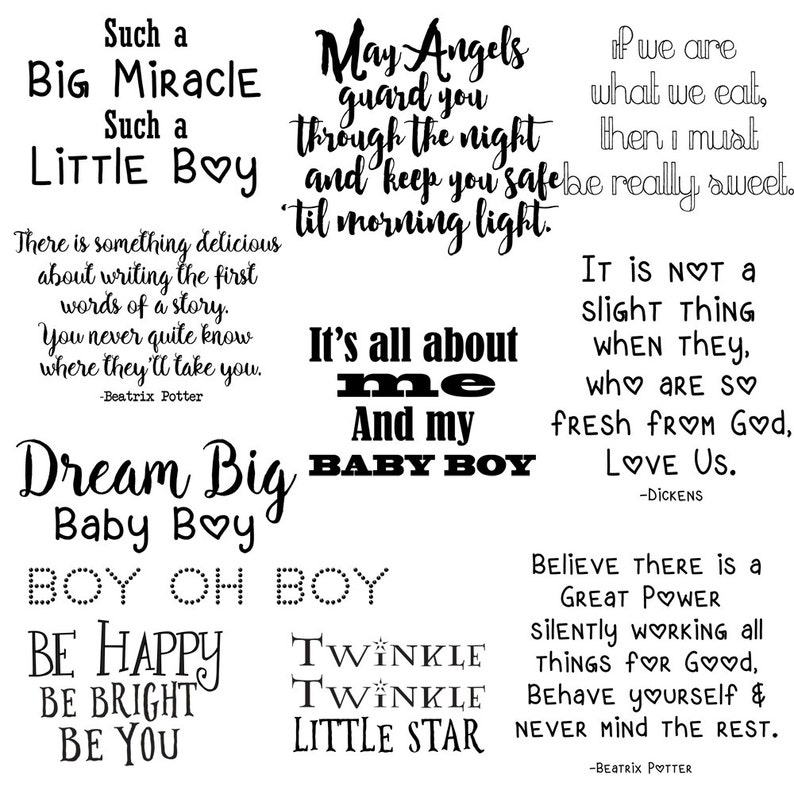 Quotes about Boys Baby Boy Quotes Photo Overlays Little Boy Etsy