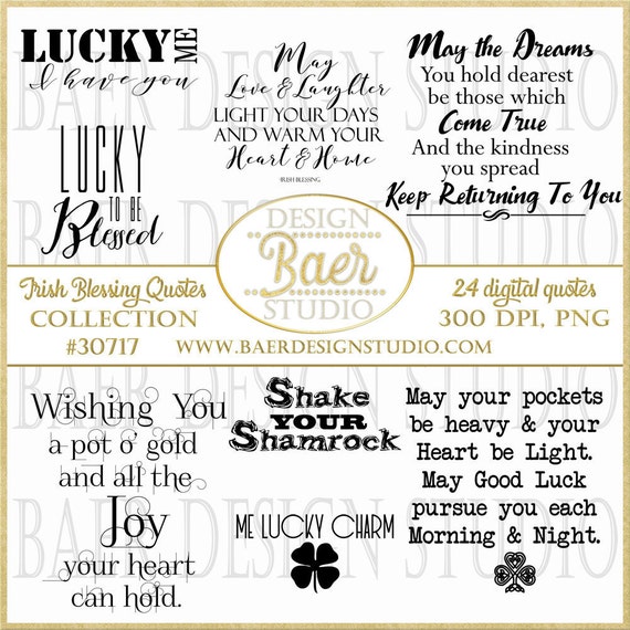 St Patricks Day Quotes Irish Digital Quotes Irish Wedding Etsy
