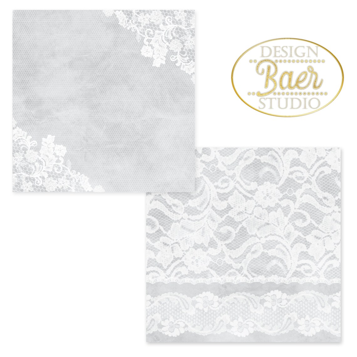 LACE DIGITAL Paperwhite Lace Digital Paperwedding Digital Etsy