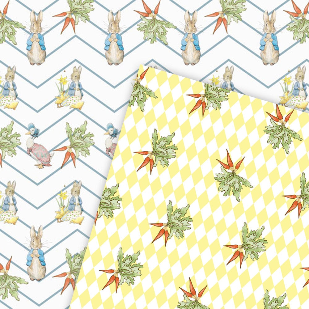 Peter Rabbit Digital Paper, Easter Digital Paper, Peter Rabbit Baby ...