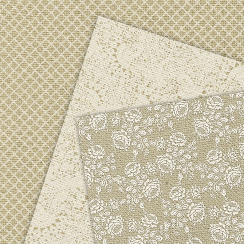 Digital Scrapbook Paperwedding Digital Paper Natural Burlap Etsy