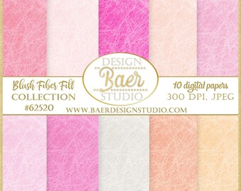 Pink Rice Paper Textures: Blush and Peach Digital Backgrounds (Digital Download)