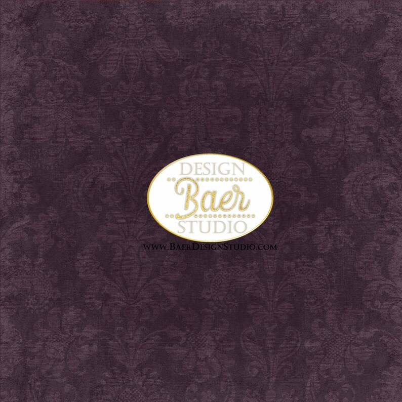 K&ouml;nnte beinhalten: Ein lilafarbener Hintergrund mit einem wei&szlig;en Oval, das den Text "DESIGN Baer STUDIO" und die Website-Adresse "www.BAERDESIGNSTUDIO.com" enth&auml;lt.