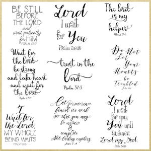 Bible Quotes:bible Verses About Waiting Trusting God Bible - Etsy