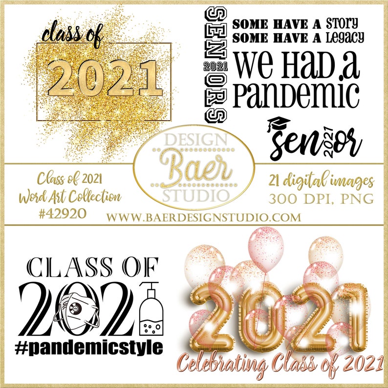 Class of 2021 ClipartGraduation Quotes graduation overlays Etsy