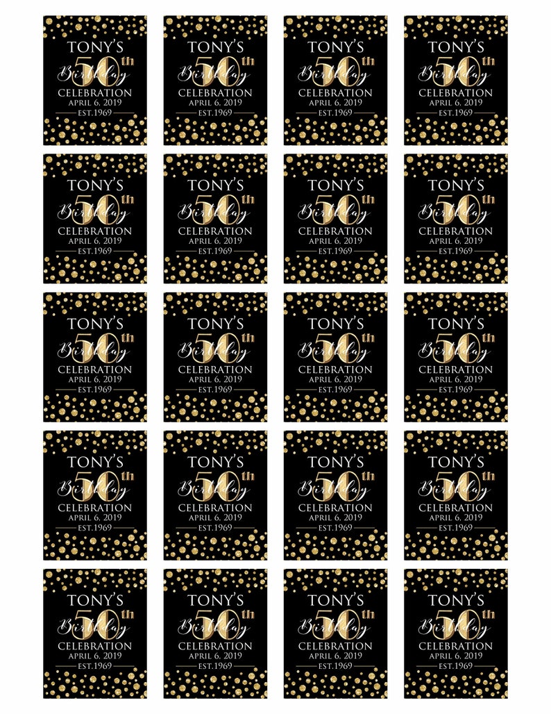 Mini Liquor Bottle Labelprintable Hand Sanitizer Custom Etsy