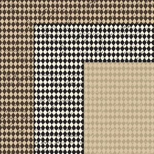 Black and White Harlequin Digital Paper Printables, Diamond Digital ...