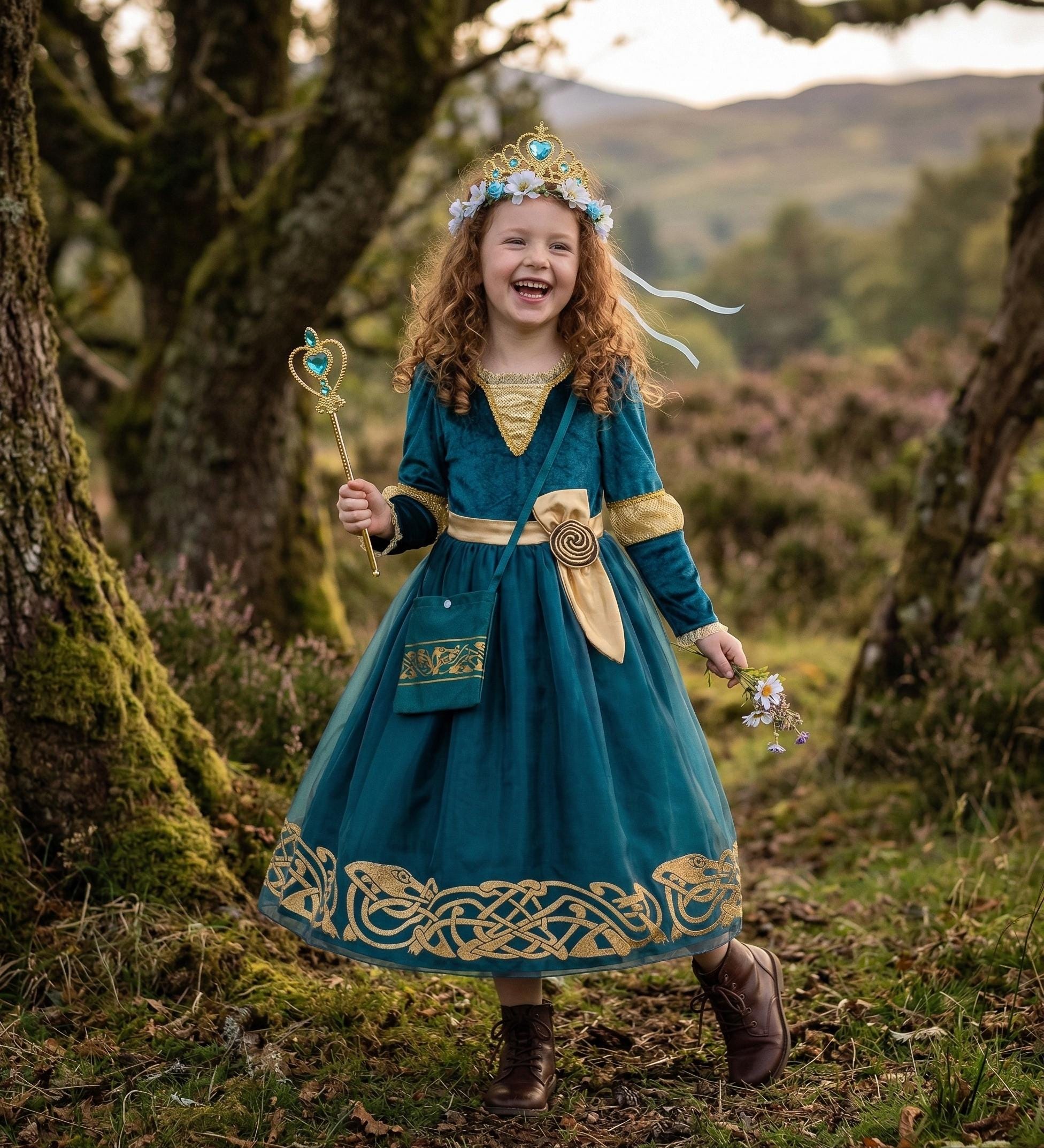 Merida Green Dress - Etsy Merida Green Dress - Etsy