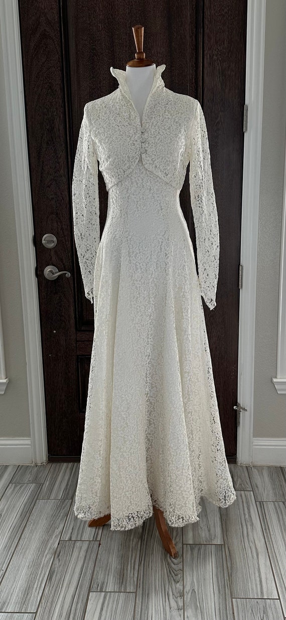 1950s Handmade Wedding Gown