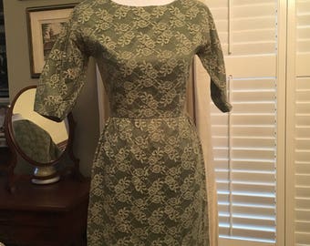 1950s Vintage Lace Dress