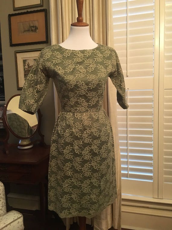 1950s Vintage Lace Dress