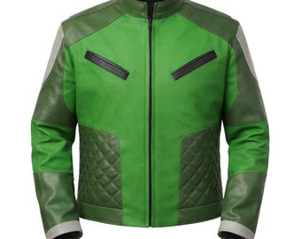 Kazuda Xiono Leather Jacket Space Pilot Cosplay Jacket, Sci-Fi Resistance Inspired Costume