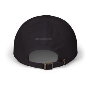 BipolarInk™ Founders Dad Cap – Black Hat with White Embroidered Logo | Minimal Streetwear Cap image 3
