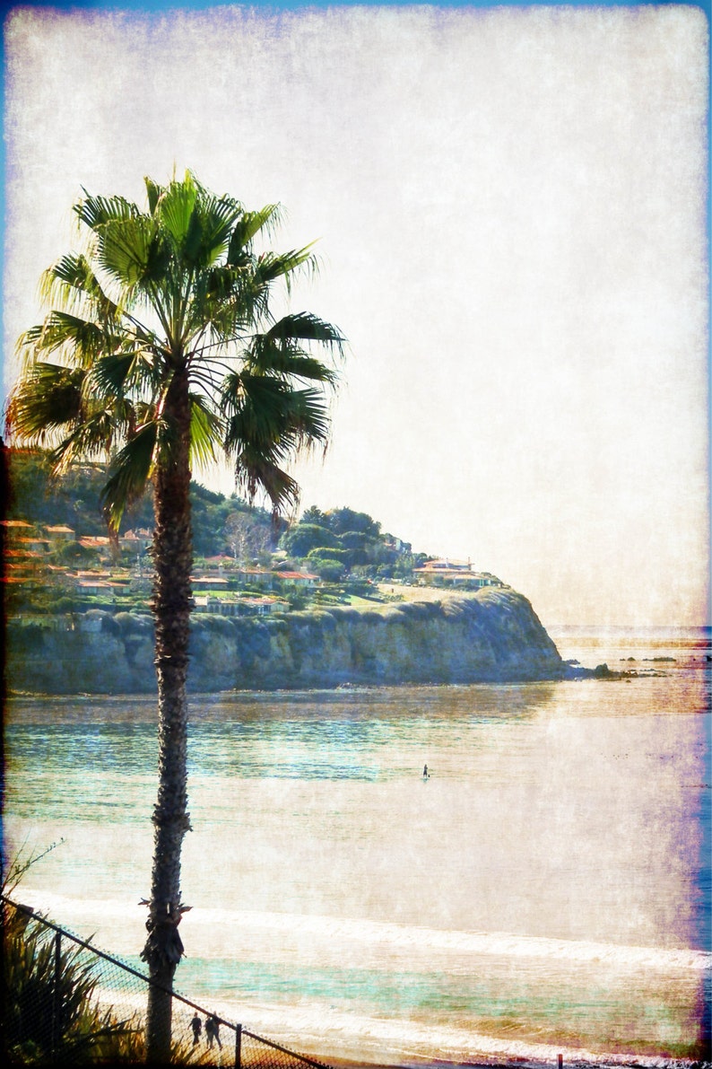 vintage style photography, card Torrance beach Palos Verdes southern california G5941 image 1