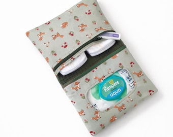 Organizzatore portatile per pannolini e salviette | Borsa fasciatoio da viaggio | Borsa fasciatoio compatta | Regalo per baby shower | Borsa fasciatoio per neonati
