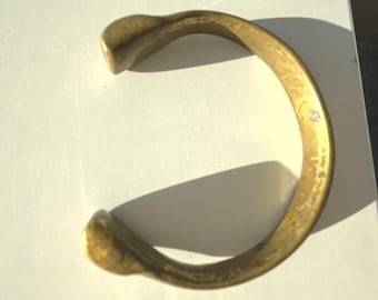 Bracciale bracciale serpente ancien e bronzo africain