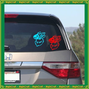 HAPPY Protogen 4inch vinyl decal - Proot - Furry/Fursona - laptop sticker - Bumper - Window