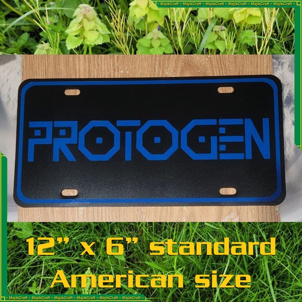 PROTOGEN Custom Colors! vanity plates - PROOT, furry, fursona, robot - handmade