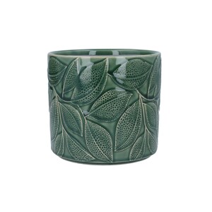 May include: A trio of cream-glazed ceramic mugs, each adorned with a hand-painted floral pattern in blue, green, and yellow hues. The mugs have a rounded form and a practical handle. Ideal for enjoying tea or coffee.