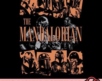 Retro The Mandalorian Png, The Mandalorian Starwars Fan Liebhaber Png, Galaxy Edges Geschenke für Fan, Disneyland Starwars Vintage Png