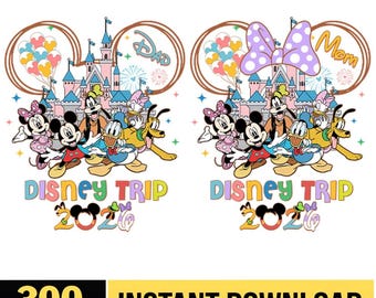 Personalized Dad Mom Trip 2026 PNG, Disneyland Mickey And Friends Png, Family Matching Trip 2026 Png, Family Vacation 2026, Digital Download
