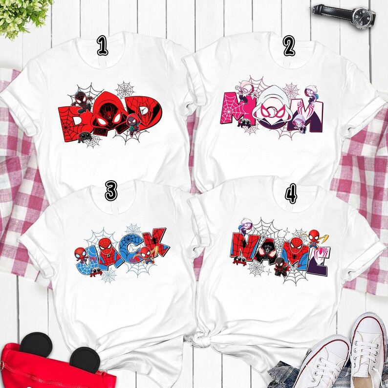 Personalisierte Spidey und seine erstaunliche Freunde T-Shirt, Name Spiderman Held Thema Shirt, Held Party T-Shirt, Spidey Geburtstag Kleinkind Shirt Bild 2