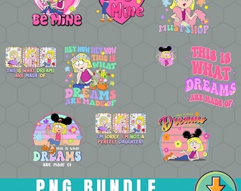 Lizzie Mcguire 10 Designs Bundle Png, welche Träume bestehen aus digitaler Datei, Lizzie Mcguire Be Mine digitaler Download, Magic Kingdom Png