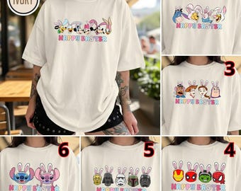 Disneyland Easter Png, Mickey And Friends Easter File, Easter Day Png, Starwars, Stitch, Toy Story, Pooh Rabbit Bunny, Happy Easter Wdw File