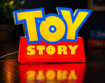 Toy Story Inspired LED Light Box | 3D Printed Night Light | USB Powered Sign | Kids Room Decor | Pixar Fan Gift | Desk Lamp