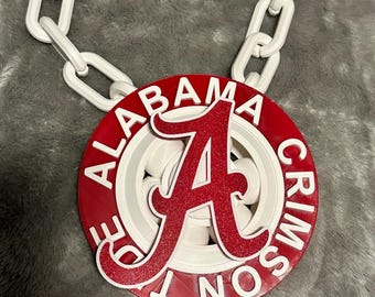 Custom Spinner Chain Necklace – Personalized 3D Printed Statement Medallion – Team Colors, Business Logo, Event Swag, Party Favor Gift