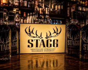 STAGG-Inspired LED Light Box Sign – 9” x 6” USB Powered Bourbon Bar Decor